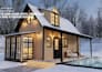 design tiny cabin, frame house, small house, cabana home